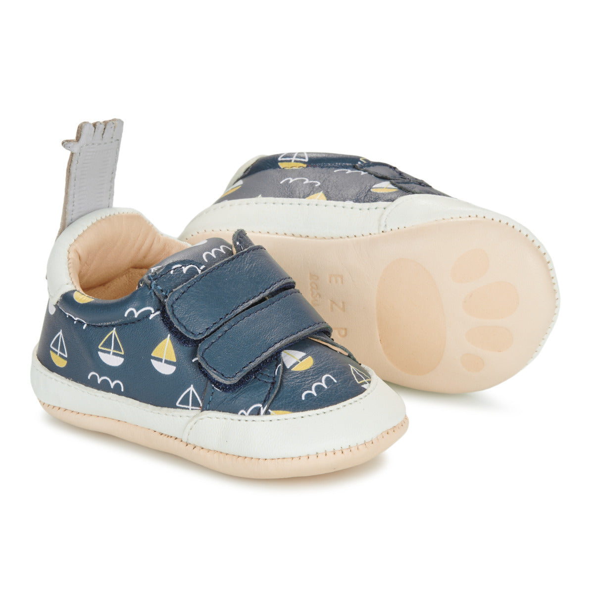 Pantofole bambini ragazzo Easy Peasy  MY BLUMOO PTI'VELCRO  Blu