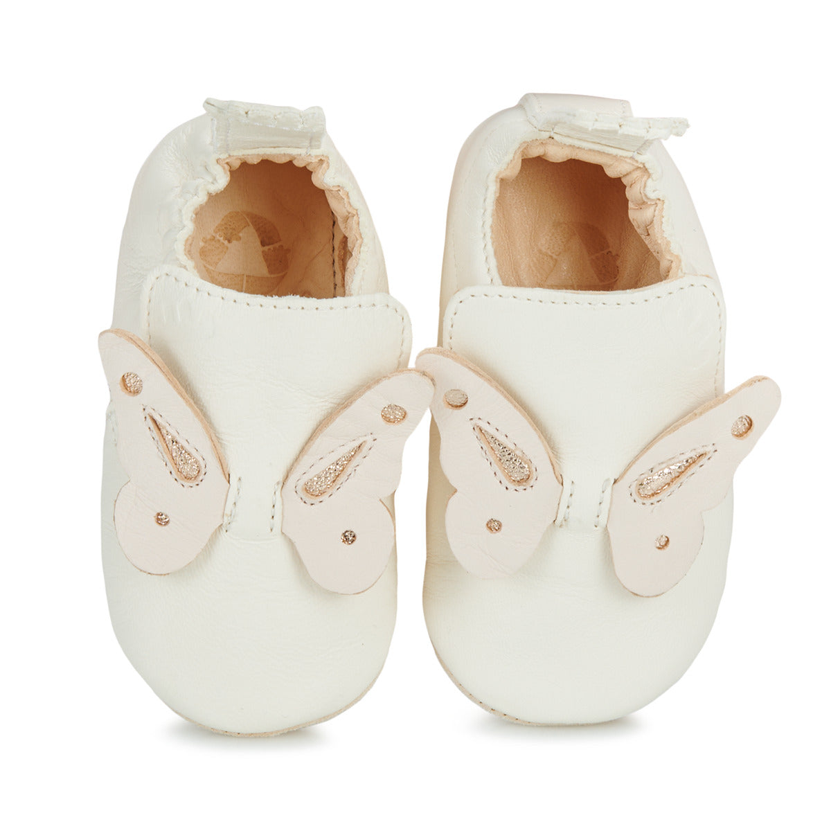 Pantofole bambini ragazza Easy Peasy  MY BLUBLU PAPILLON  Bianco