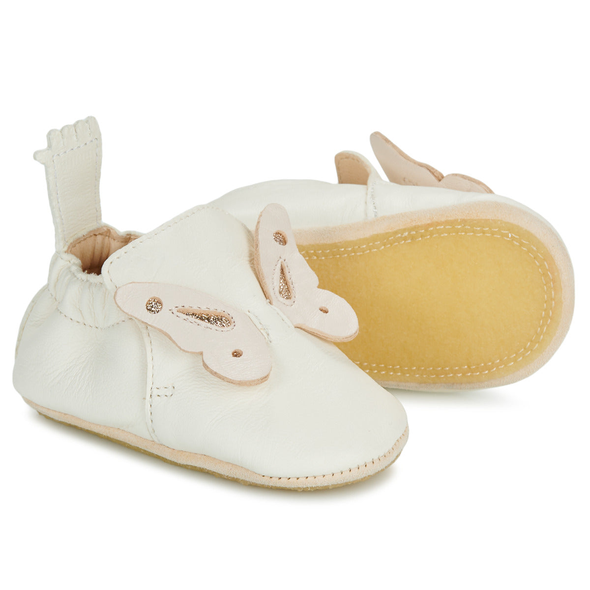 Pantofole bambini ragazza Easy Peasy  MY BLUBLU PAPILLON  Bianco