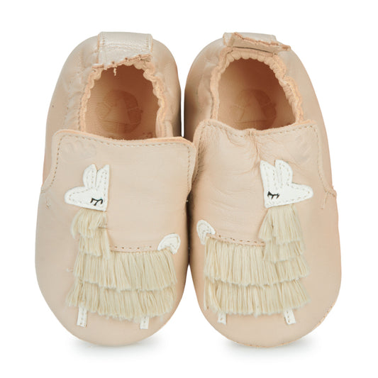 Pantofole bambini ragazza Easy Peasy  MY BLUBLU LAMA  Beige