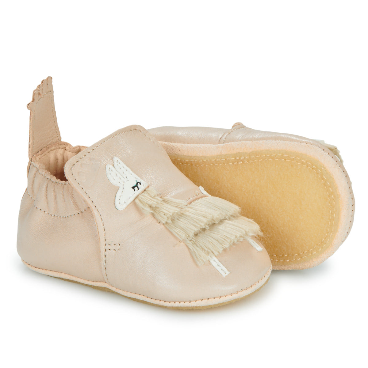 Pantofole bambini ragazza Easy Peasy  MY BLUBLU LAMA  Beige