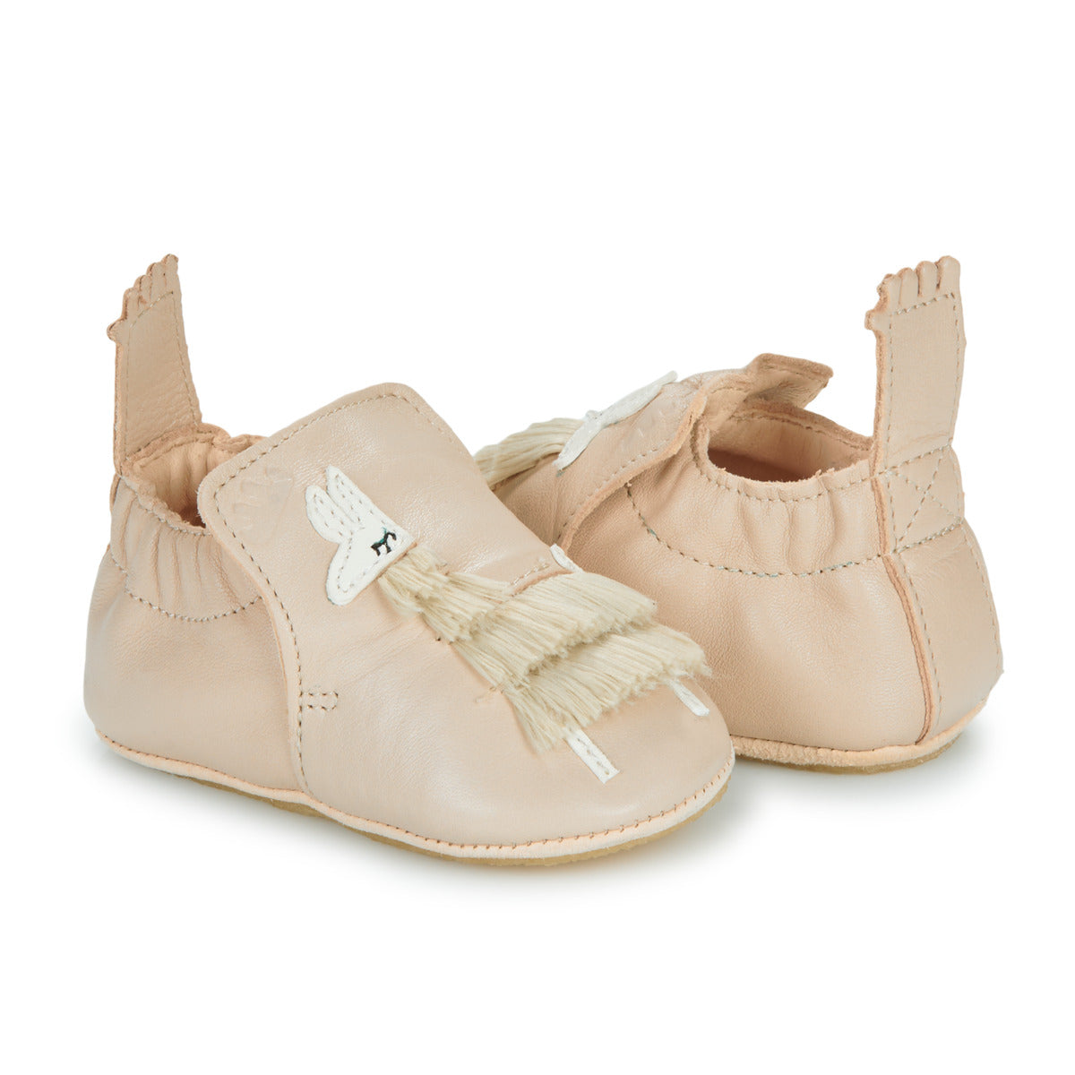 Pantofole bambini ragazza Easy Peasy  MY BLUBLU LAMA  Beige