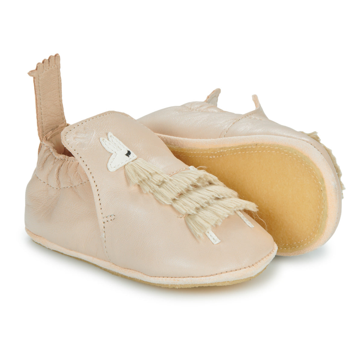 Pantofole bambini ragazza Easy Peasy  MY BLUBLU LAMA  Beige