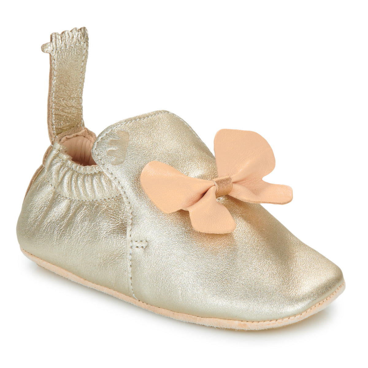 Pantofole bambini ragazza Easy Peasy  MY BLUBLU PAPILLON VOLANT  Oro