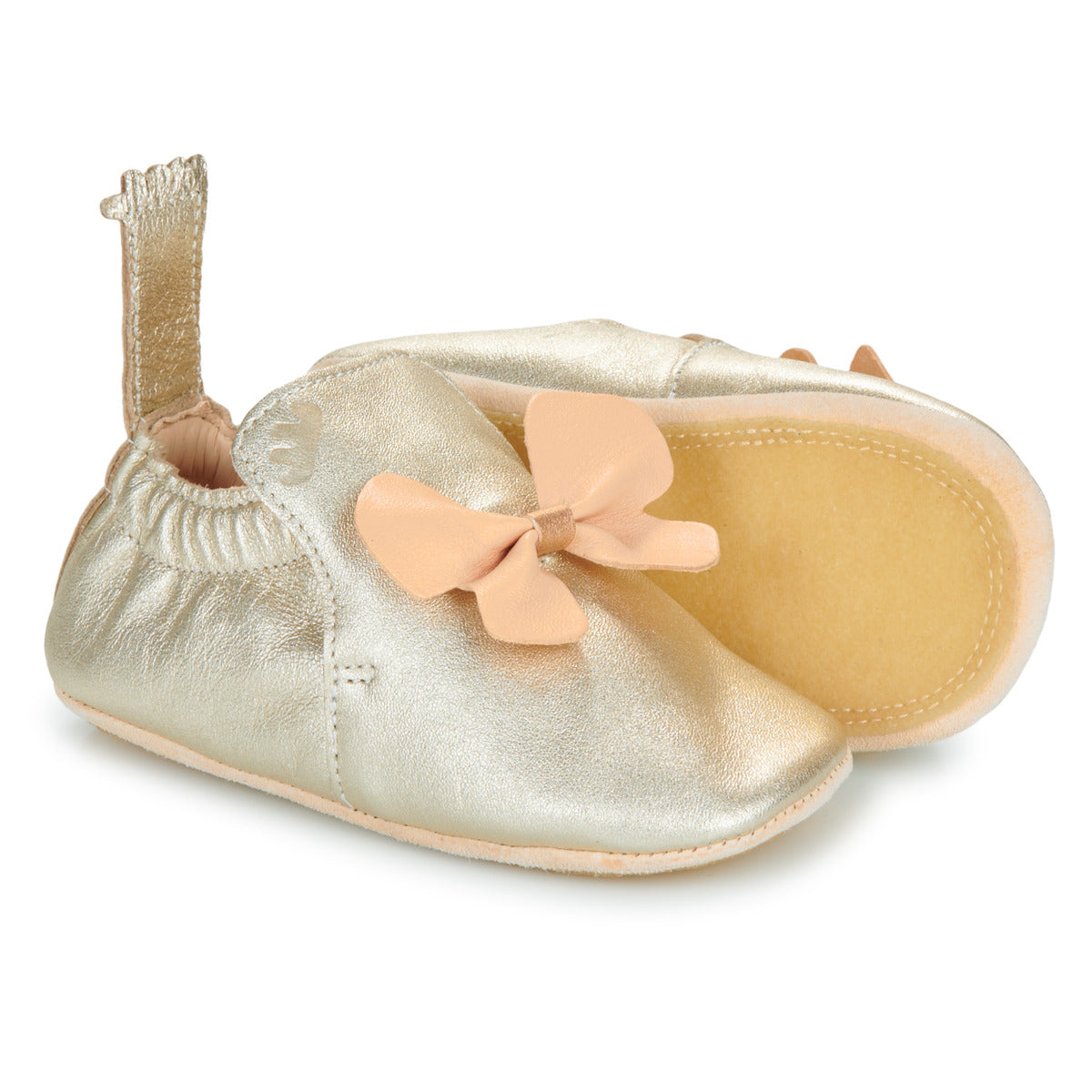 Pantofole bambini ragazza Easy Peasy  MY BLUBLU PAPILLON VOLANT  Oro