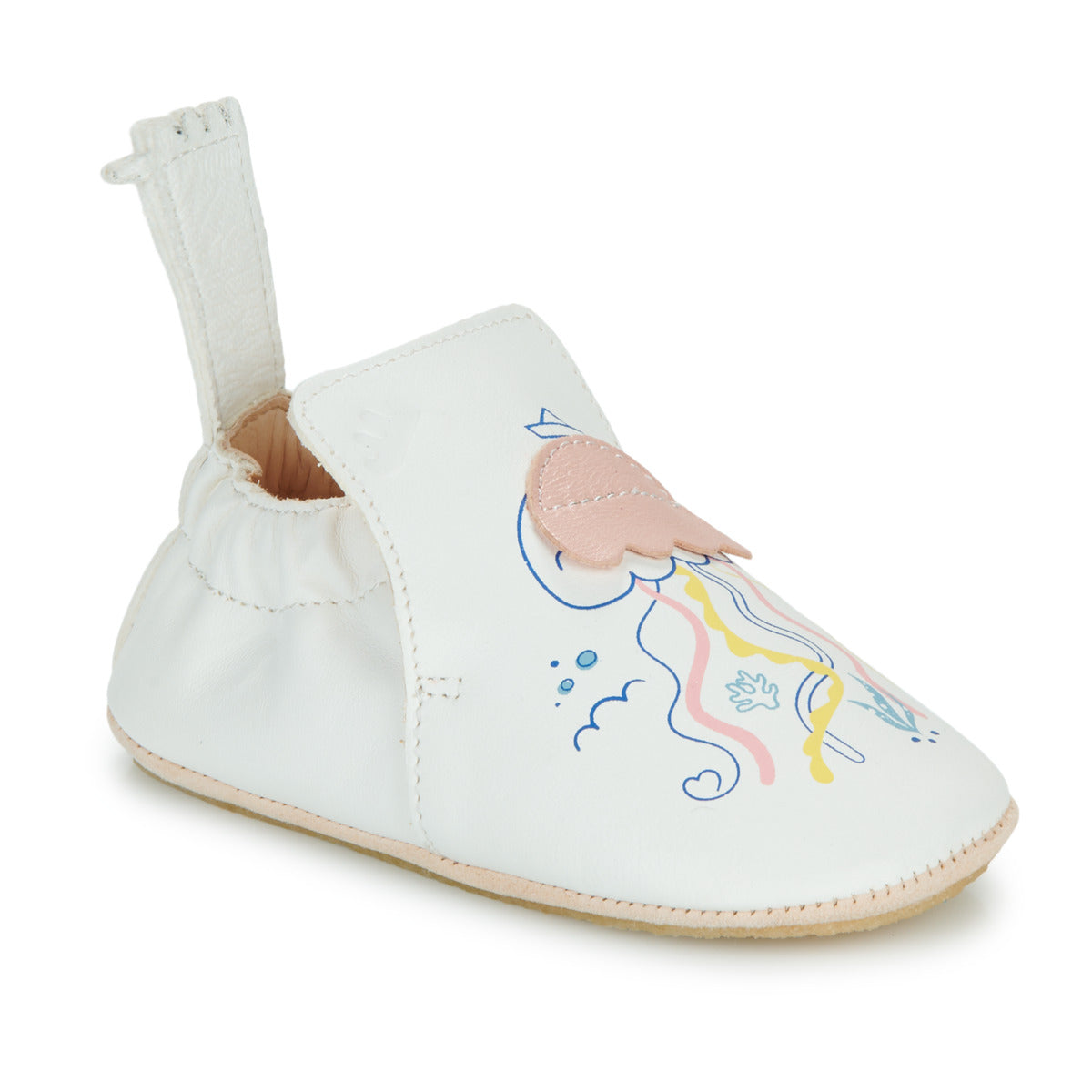 Pantofole bambini ragazza Easy Peasy MY BLUBLU PIEUVRE Bianco