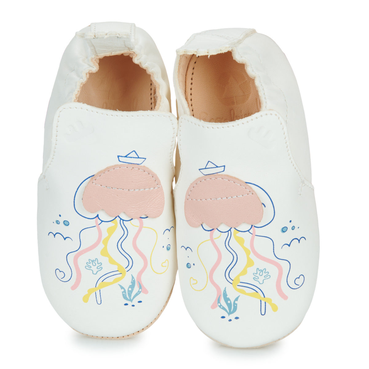 Pantofole bambini ragazza Easy Peasy MY BLUBLU PIEUVRE Bianco