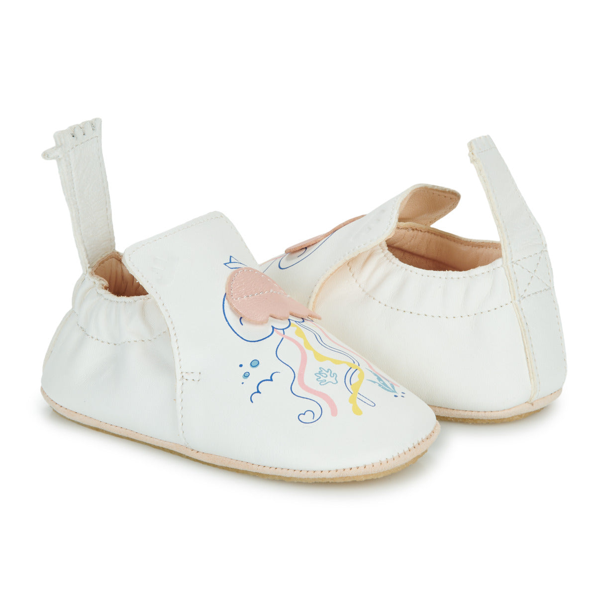 Pantofole bambini ragazza Easy Peasy MY BLUBLU PIEUVRE Bianco