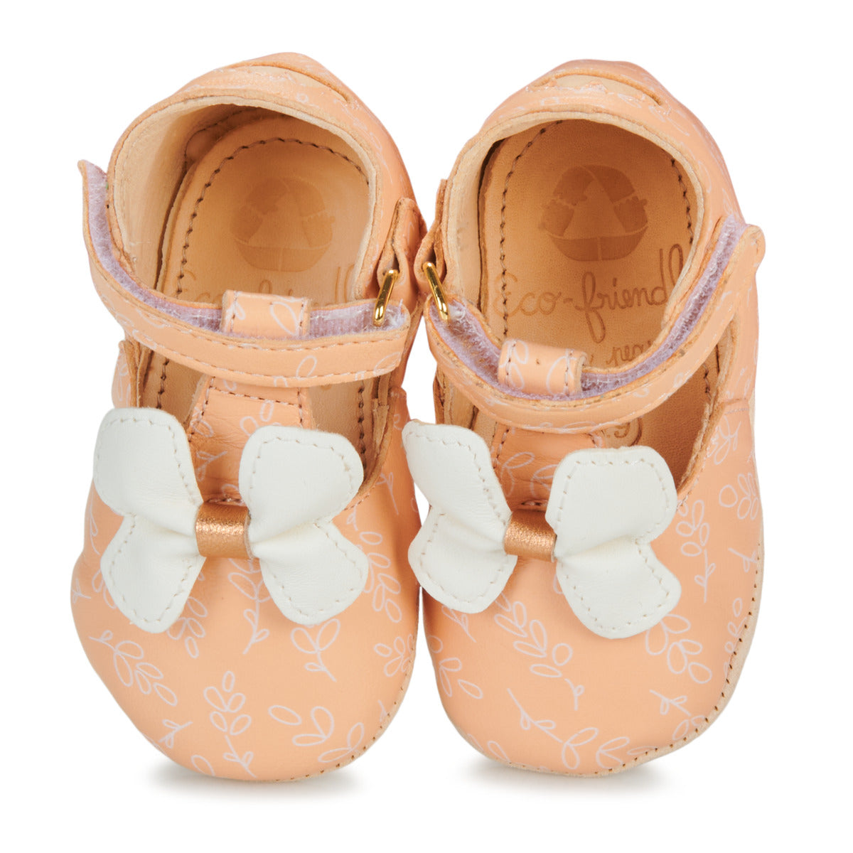Pantofole bambini ragazza Easy Peasy MY LILLYP PAPILLON VOLANT Arancio