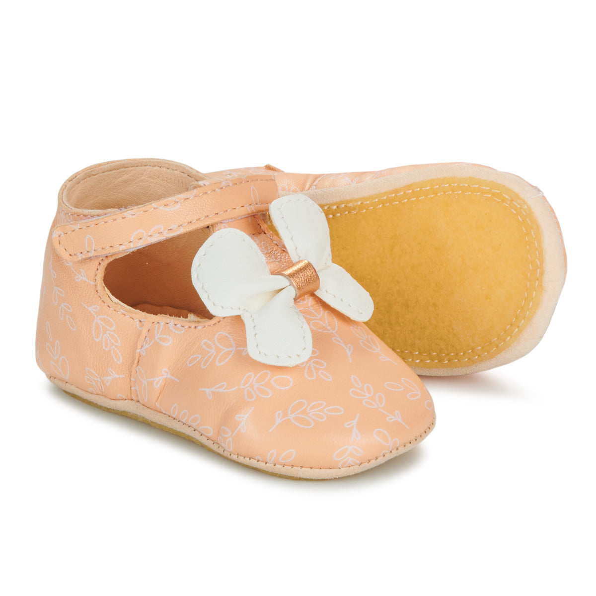 Pantofole bambini ragazza Easy Peasy MY LILLYP PAPILLON VOLANT Arancio