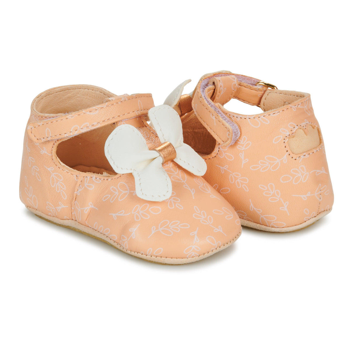 Pantofole bambini ragazza Easy Peasy MY LILLYP PAPILLON VOLANT Arancio