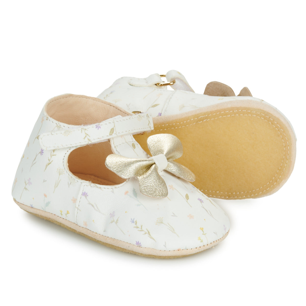 Pantofole bambini ragazza Easy Peasy MY LILLYP PAPILLON VOLANT Bianco