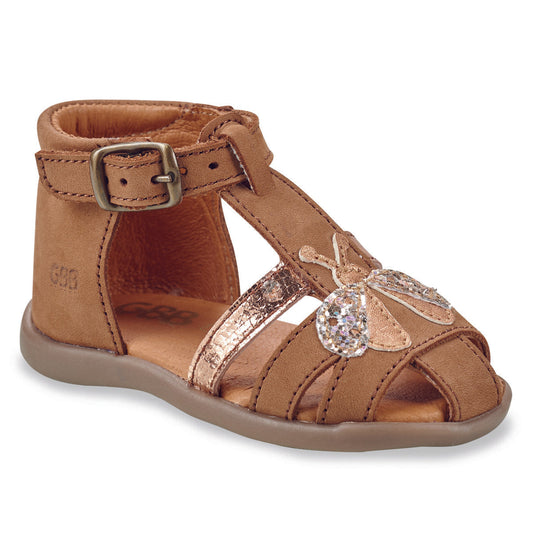 Sandali bambini ragazza GBB PIXELLE Marrone