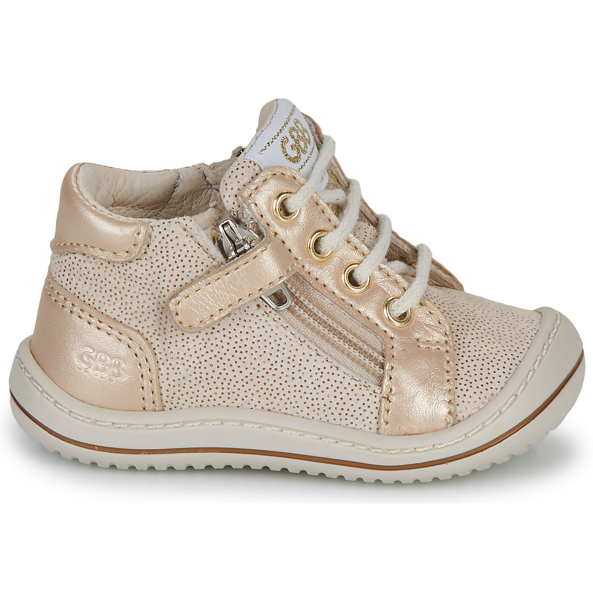 Scarpe bambini ragazza GBB  FLEXOO ZIPETTE  Beige