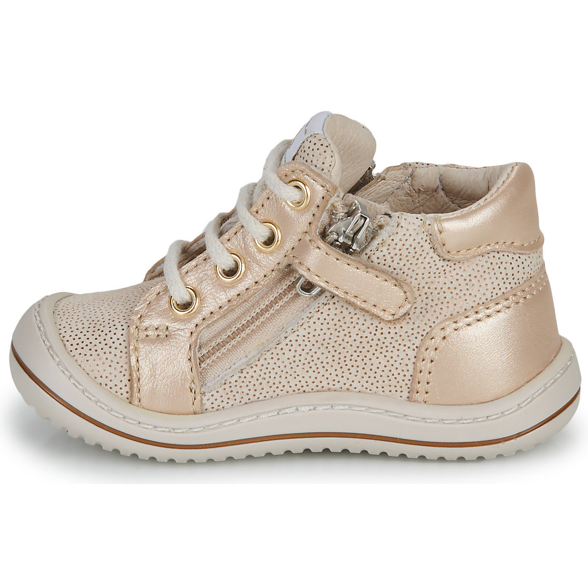 Scarpe bambini ragazza GBB  FLEXOO ZIPETTE  Beige