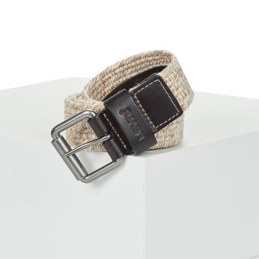 Cintura Uomo Levis  STRETCH WOVEN BELT  Beige