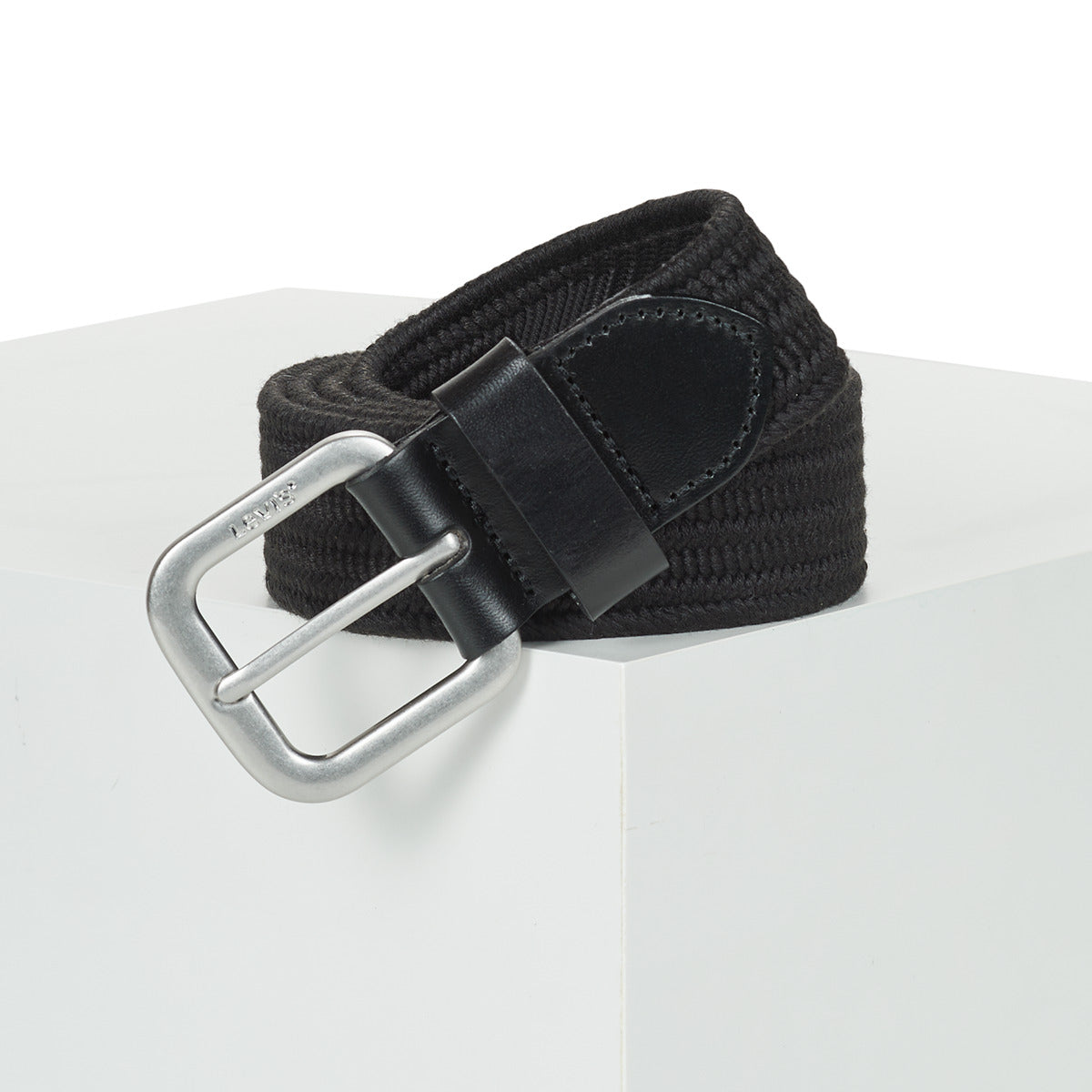 Cintura Donna Levis STRETCH WOVEN BELT OV Nero