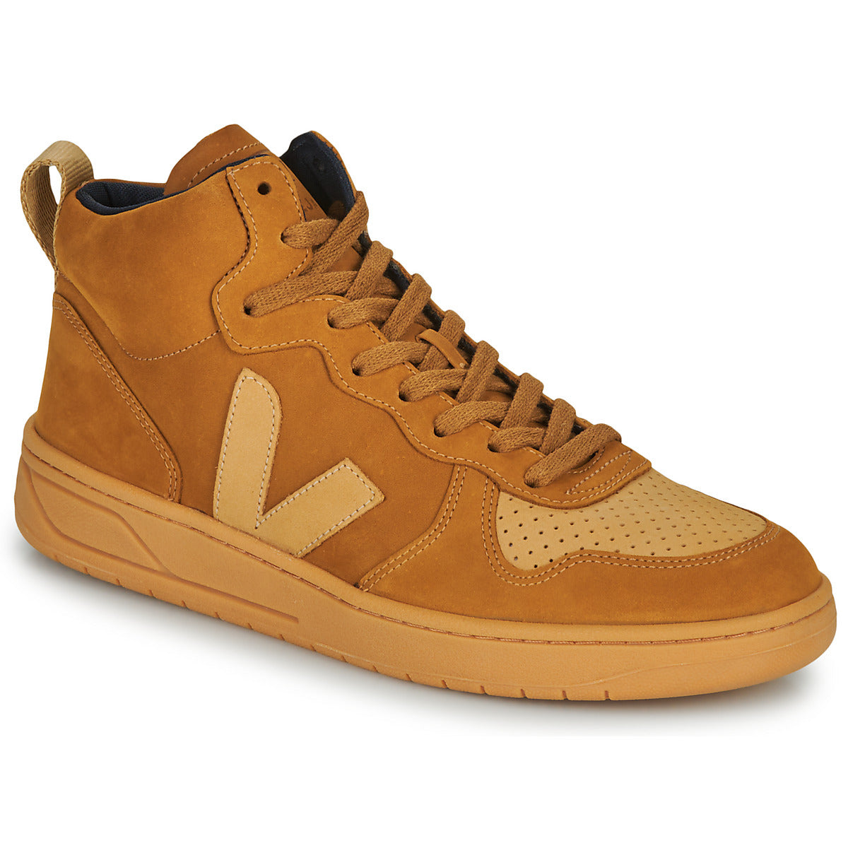 Sneakers alte Uomo Veja  V-15  Marrone