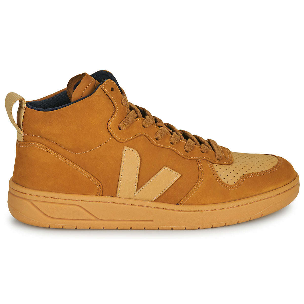 Sneakers alte Uomo Veja  V-15  Marrone