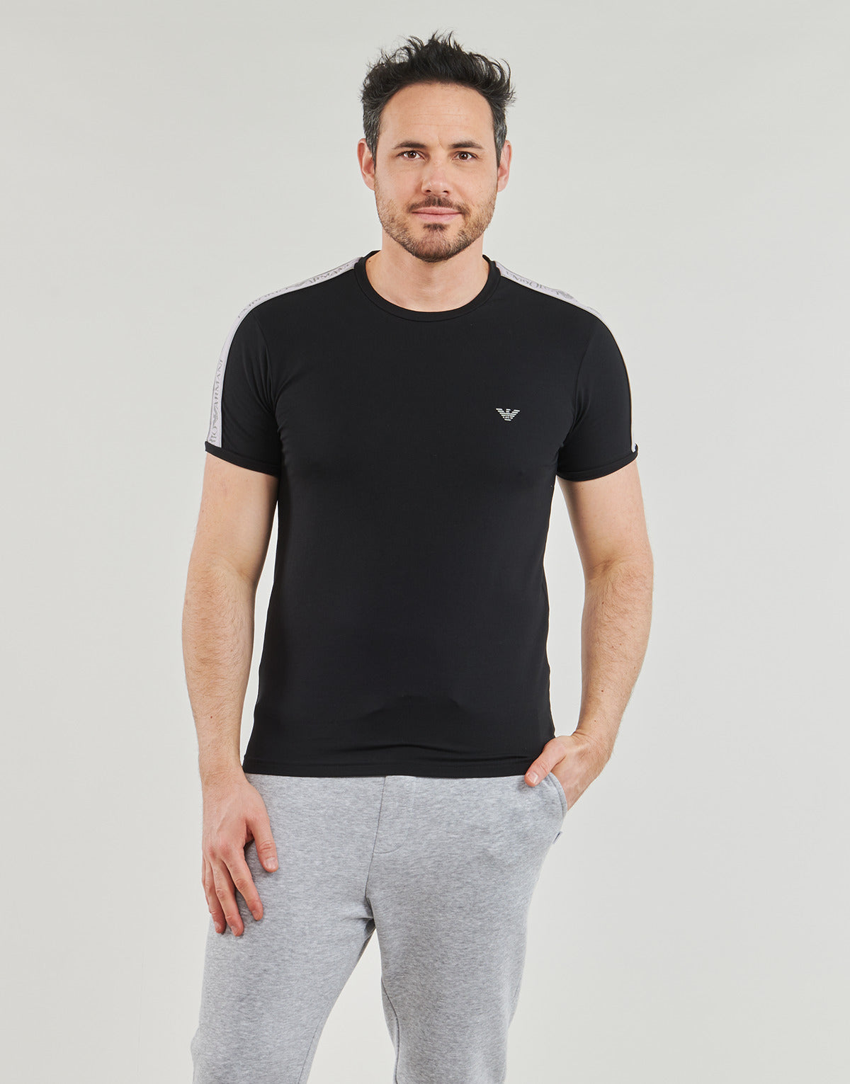 T-shirt Uomo Emporio Armani  CORE LOGOBAND  Nero