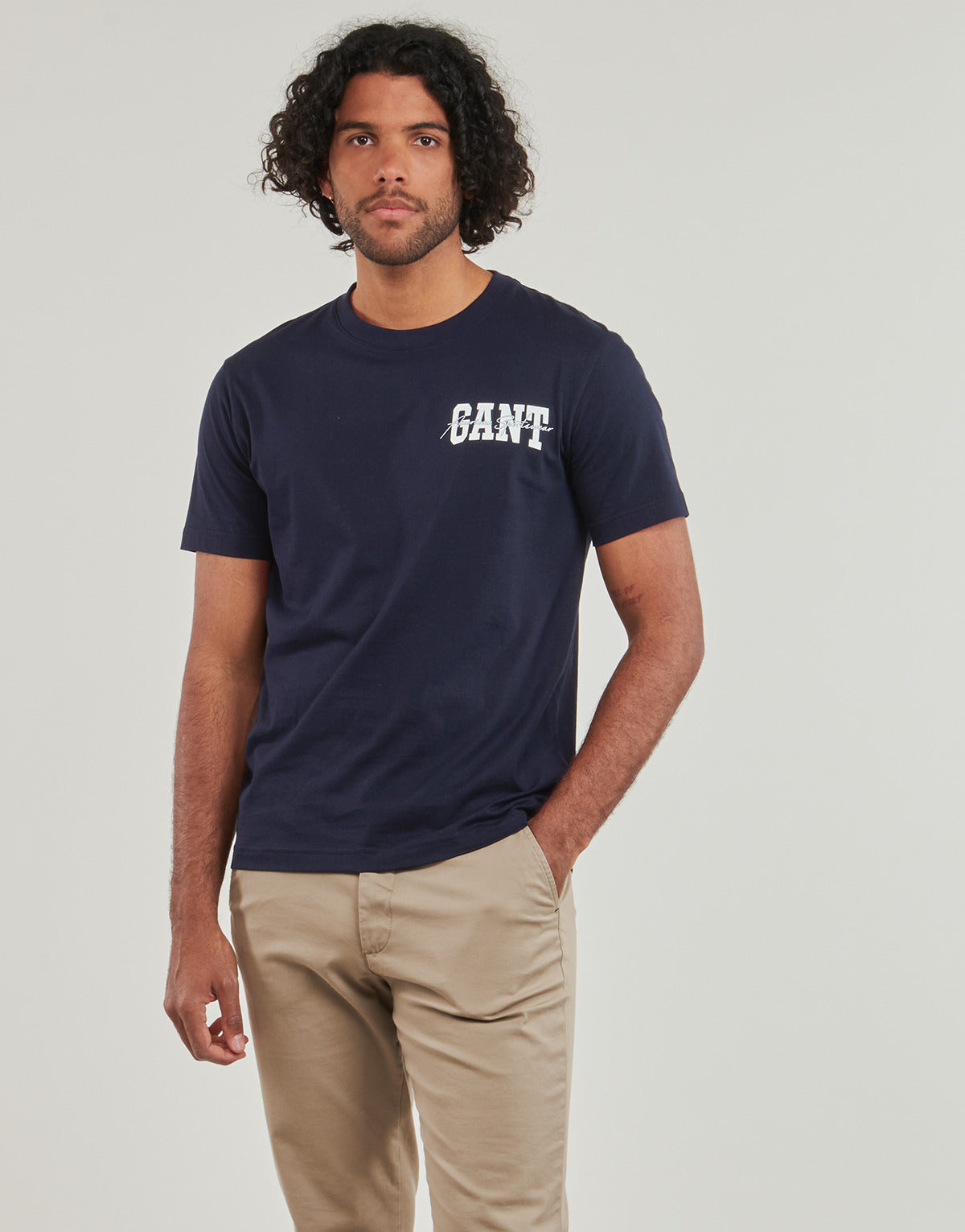T-shirt Uomo Gant  ARCH SCRIPT SS T-SHIRT  Marine