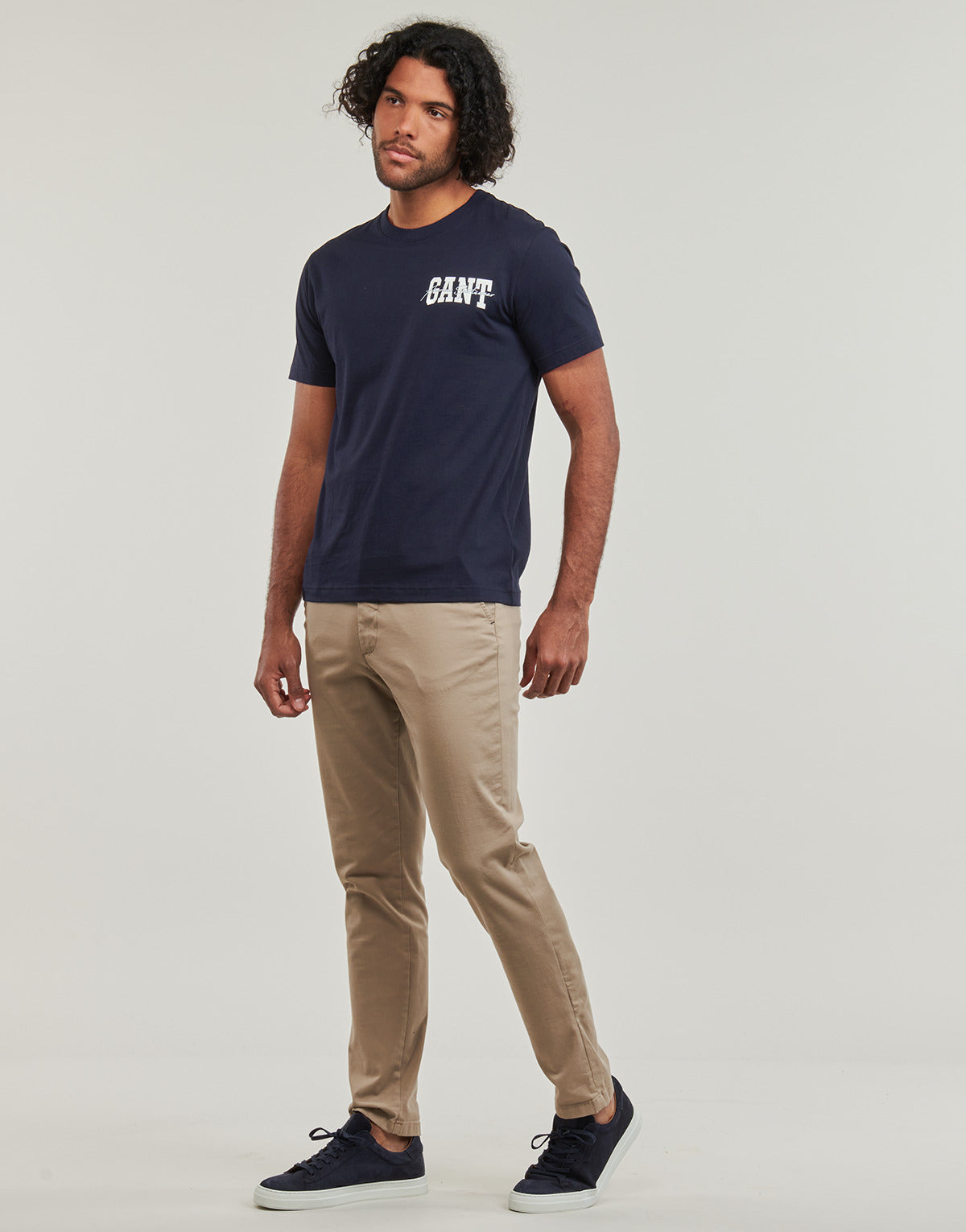 T-shirt Uomo Gant ARCH SCRIPT SS T-SHIRT Marine