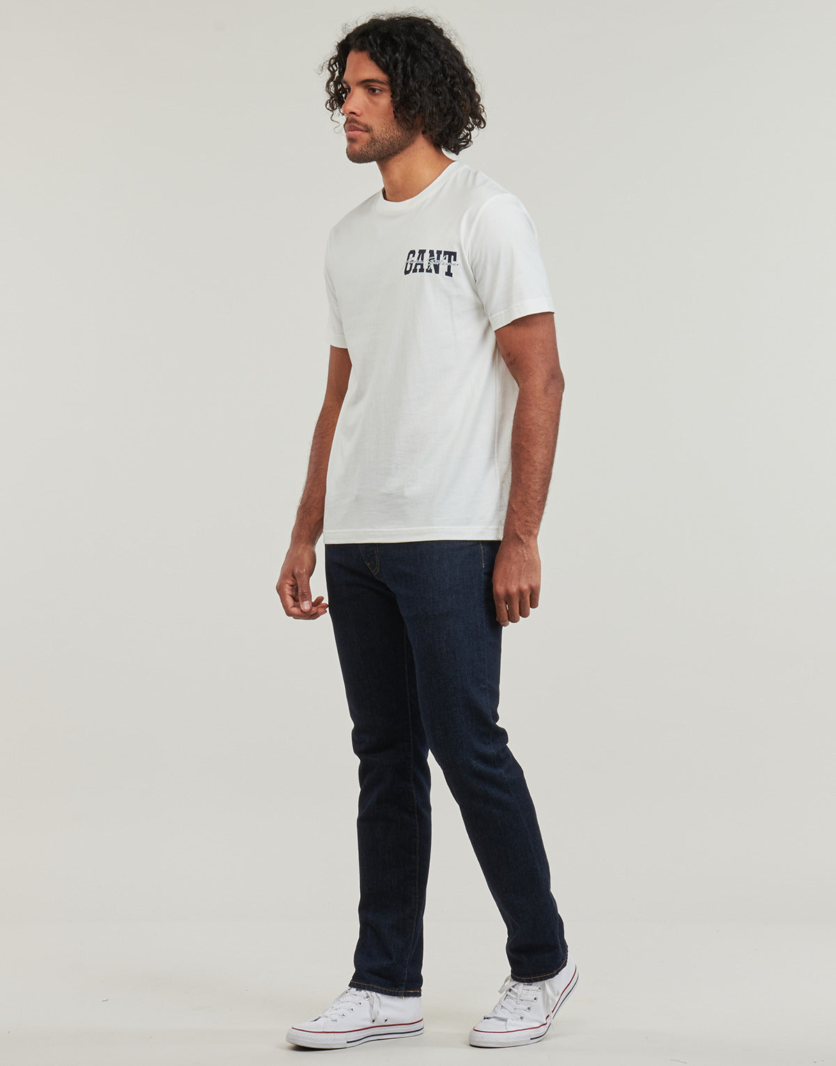 T-shirt Uomo Gant ARCH SCRIPT SS T-SHIRT Bianco