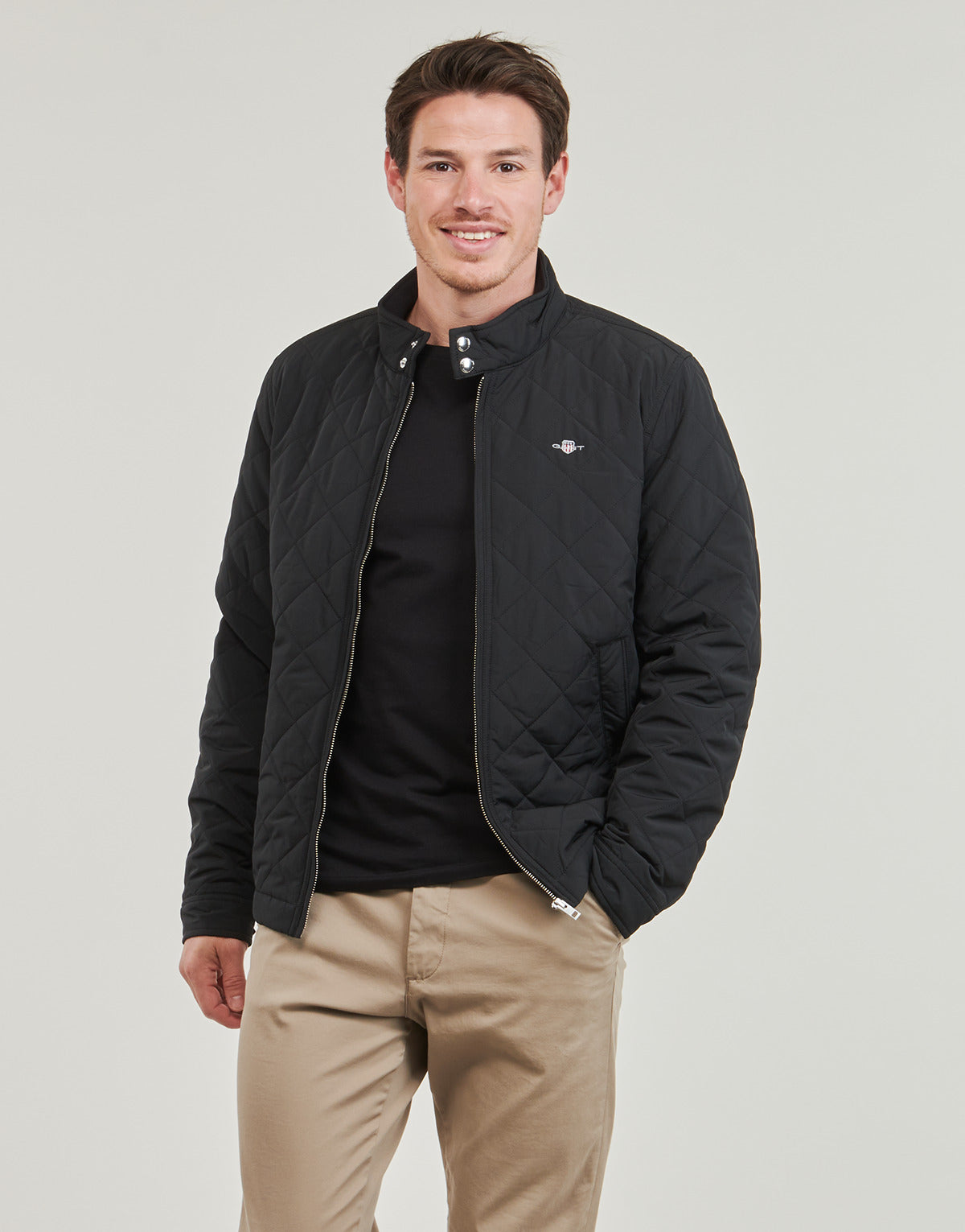 Giubbotto Uomo Gant  QUILTED WINDCHEATER  Nero
