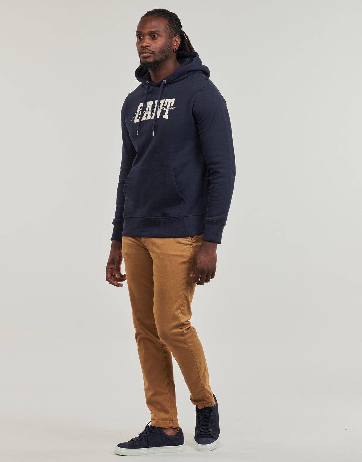 Felpa Uomo Gant  ARCH SCRIPT HOODIE  Marine