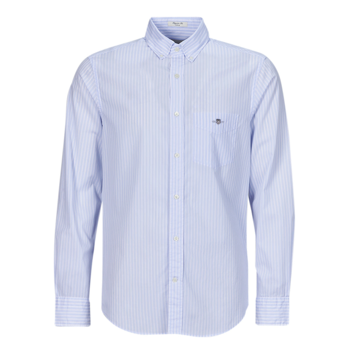 Camicia a maniche lunghe Uomo Gant  REG POPLIN STRIPE SHIRT  Blu