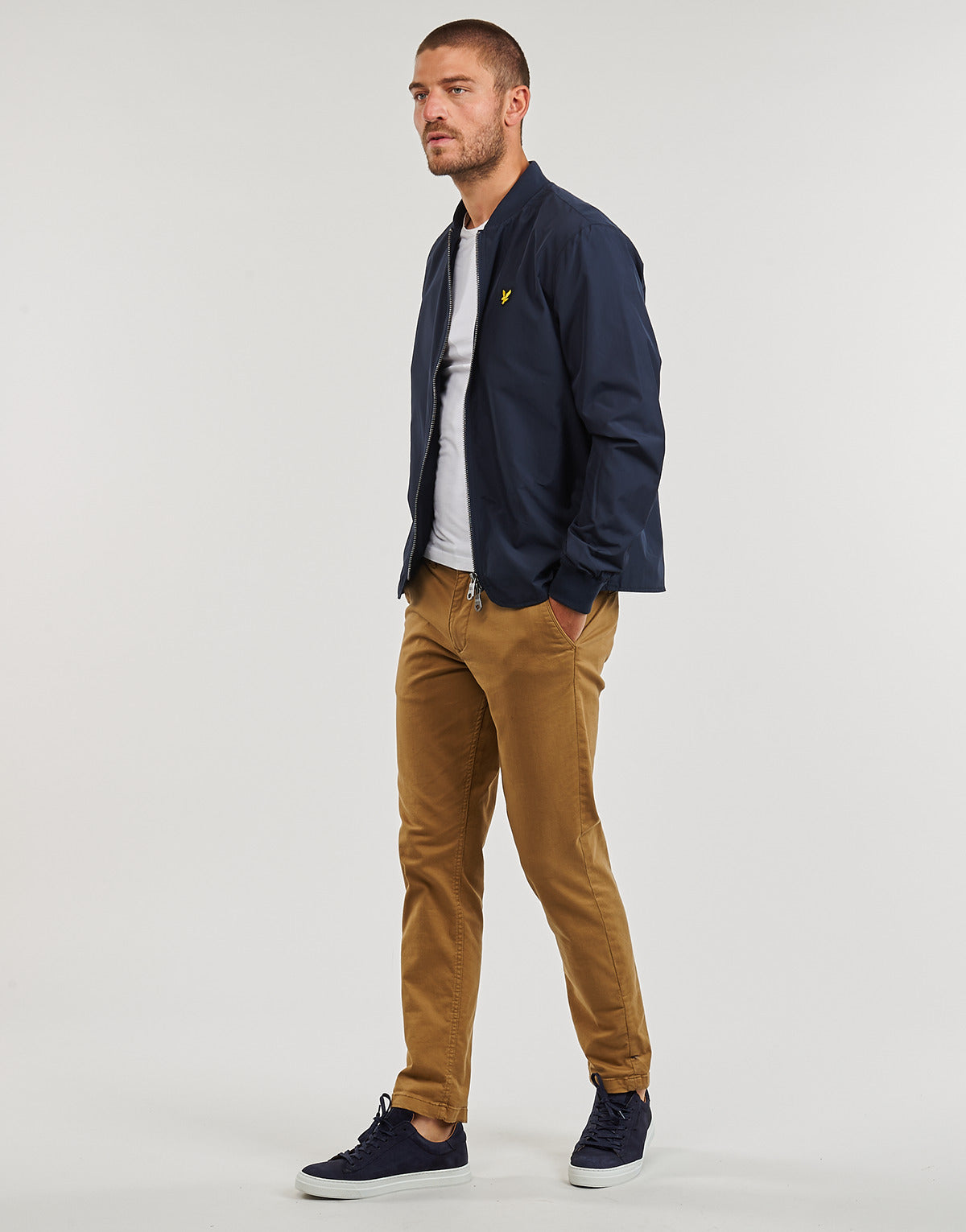 Giubbotto Uomo Lyle & Scott  BOMBER JACKET  Marine