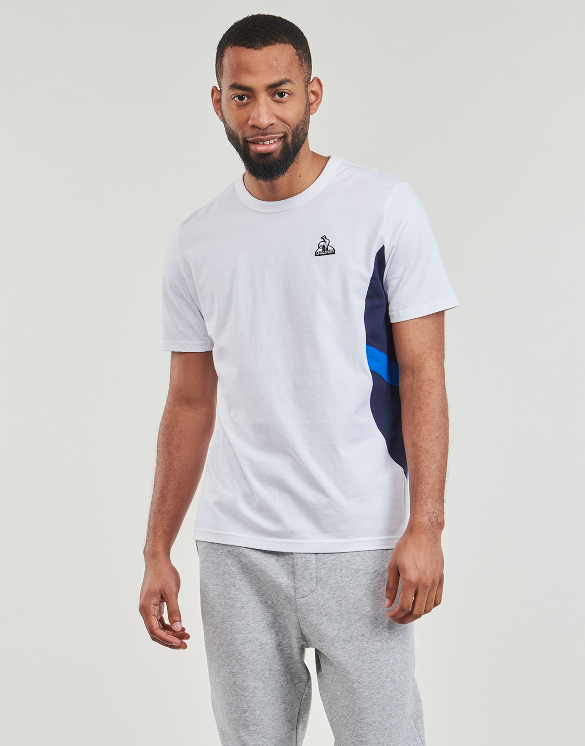 T-shirt Uomo Le Coq Sportif  SAISON 1 TEE SS N°1 M  Bianco