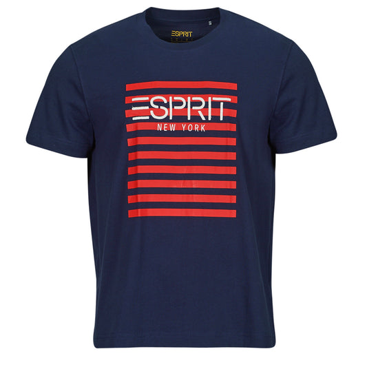 T-shirt Uomo Esprit  OCS LOGO STRIPE  Marine