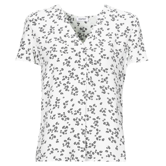 Camicetta Donna Esprit  SKI V NECK BLOU  Bianco