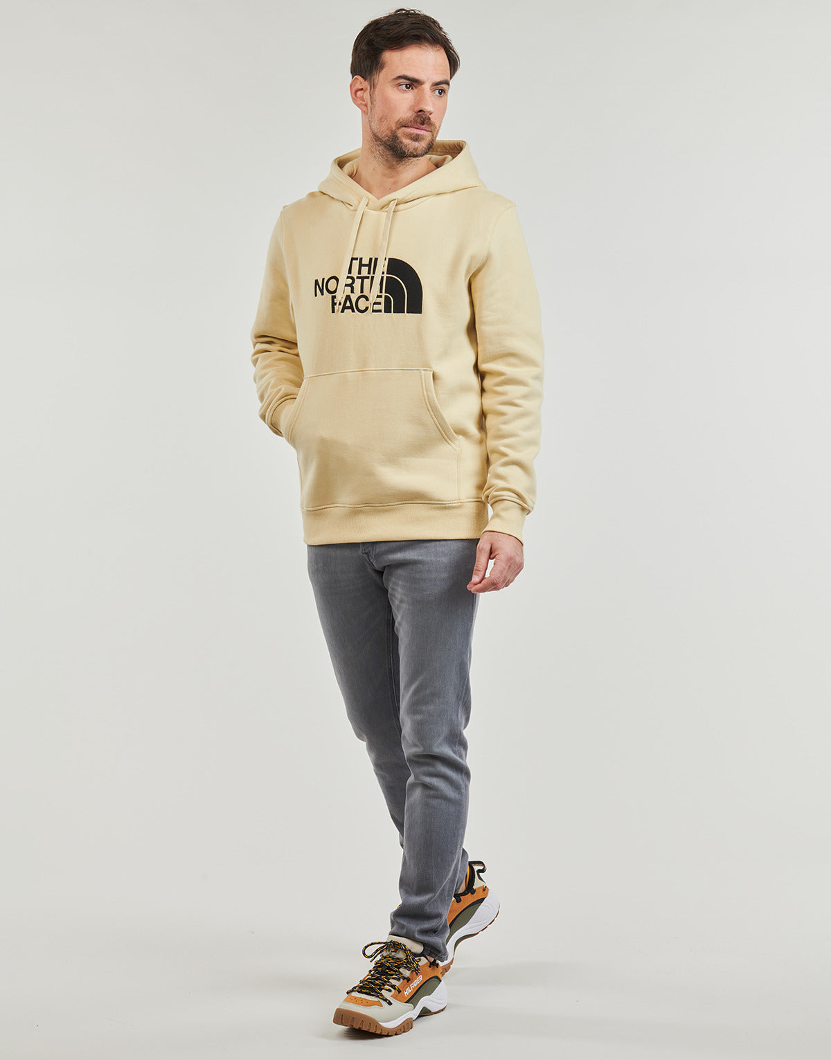 Felpa Uomo The North Face  DREW PEAK PULLOVER HOODIE  Giallo