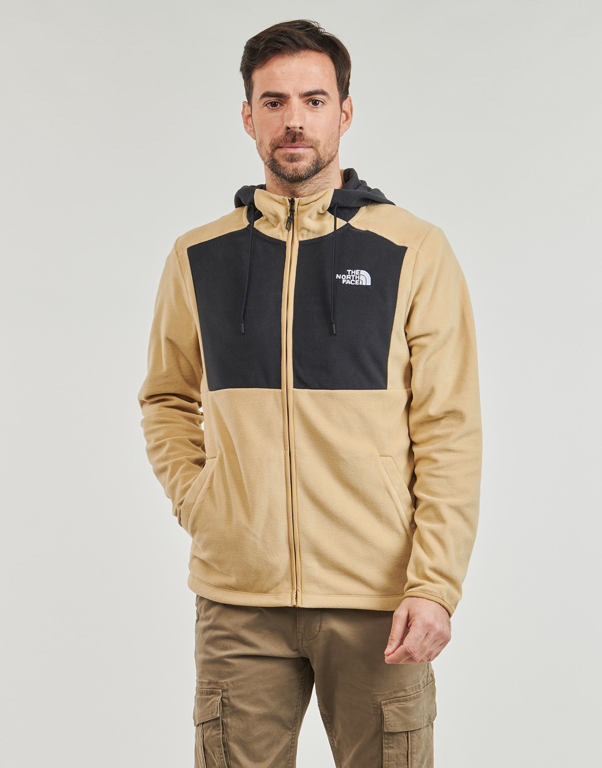 Felpa Uomo The North Face  HOMESAFE FULL ZIP FLEECE HOODIE  Beige