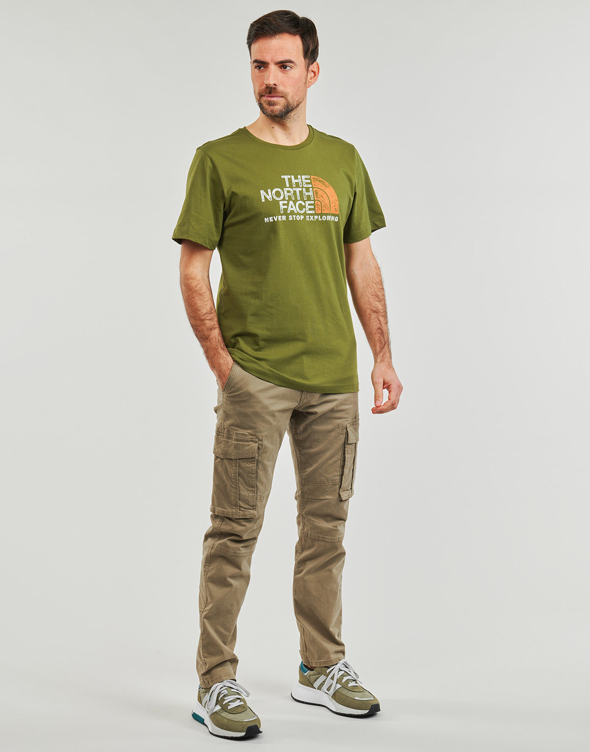 T-shirt Uomo The North Face  S/S RUST 2  Kaki