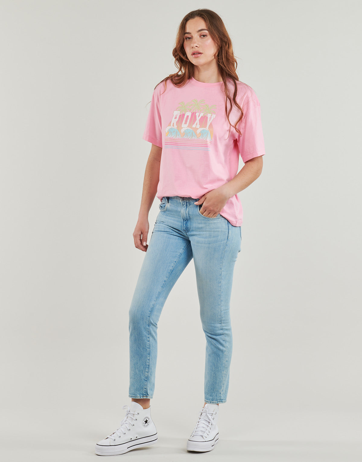 T-shirt Donna Roxy  DREAMERS WOMEN D  Rosa