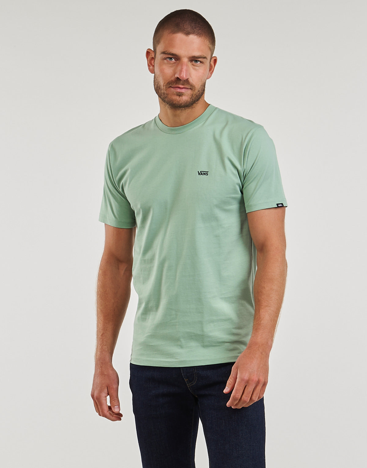 T-shirt Uomo Vans  LEFT CHEST LOGO TEE  Verde