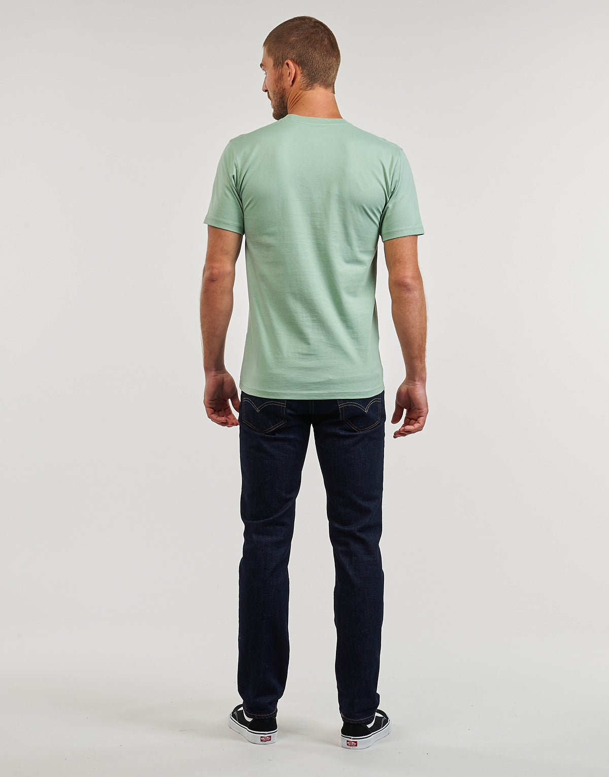 T-shirt Uomo Vans  LEFT CHEST LOGO TEE  Verde