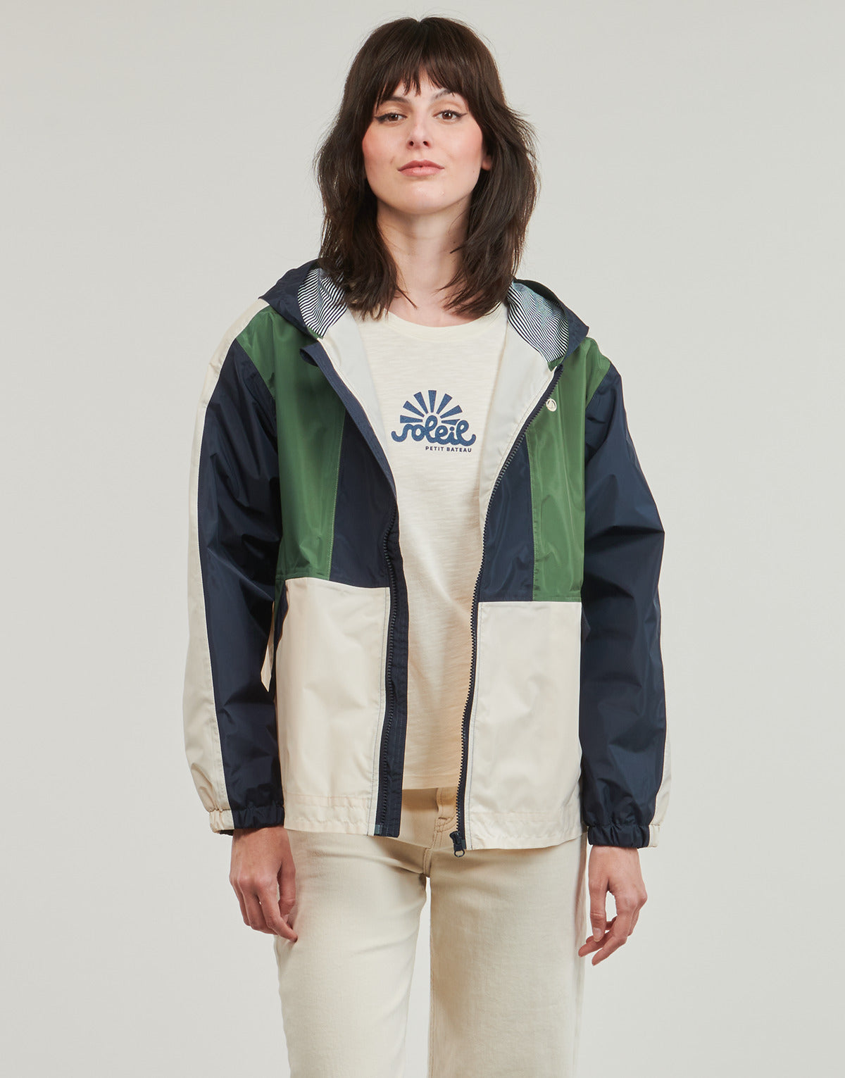 Parka Donna Petit Bateau  A09K0  Multicolore
