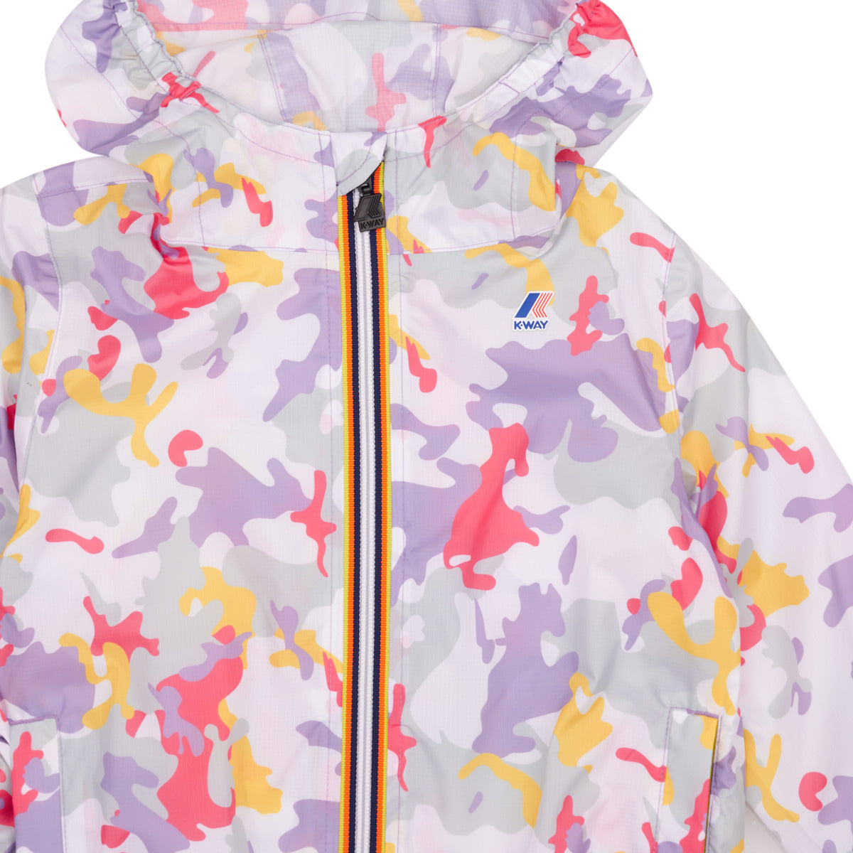giacca a vento ragazza K-Way  P. LE VRAI 3.0 CLAUDE GRAPHIC  Multicolore