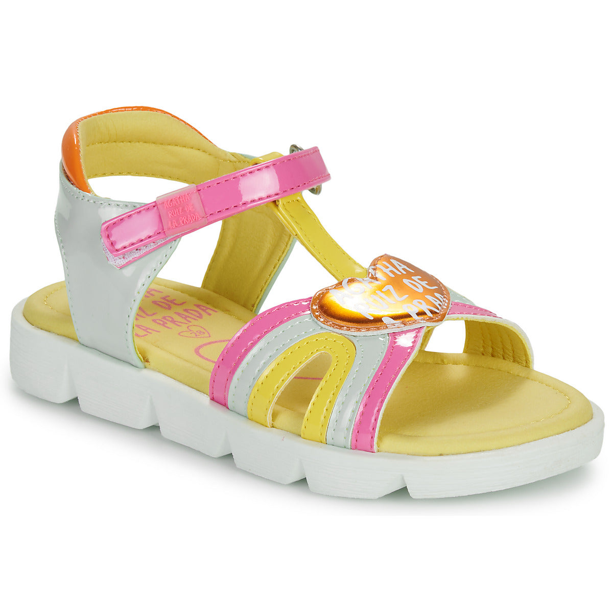 Sandali bambini ragazza Agatha Ruiz de la Prada  SANDALIA CORAZON  Bianco