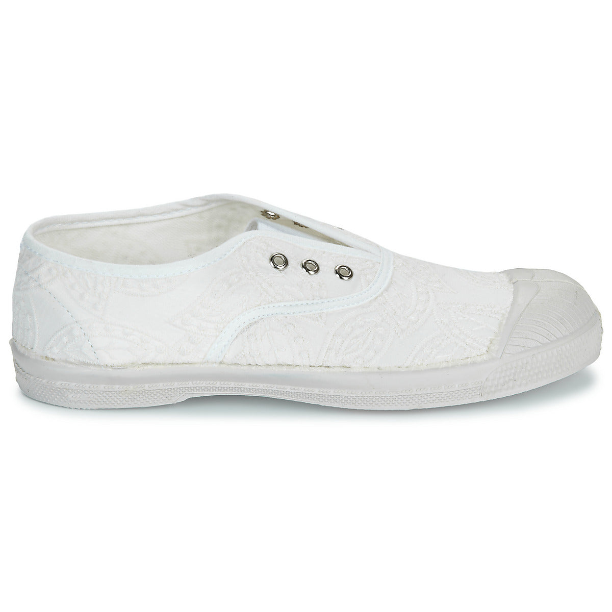 Scarpe bambini ragazza Bensimon  TENNIS ELLY BRODERIE ANGLAISE  Bianco