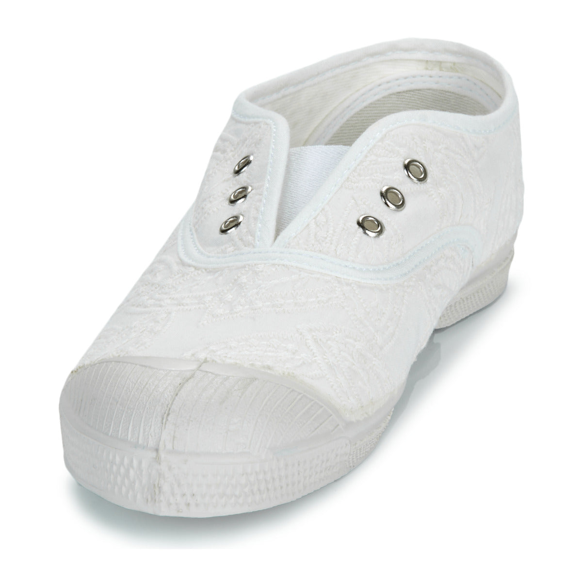 Scarpe bambini ragazza Bensimon  TENNIS ELLY BRODERIE ANGLAISE  Bianco