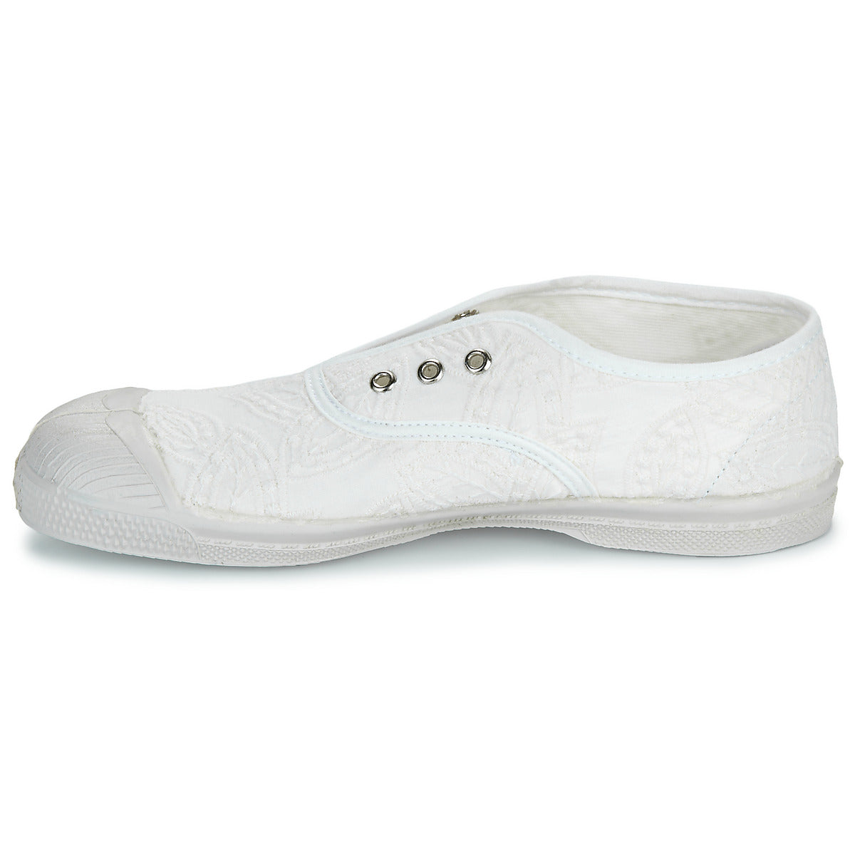 Scarpe bambini ragazza Bensimon TENNIS ELLY BRODERIE ANGLAISE Bianco