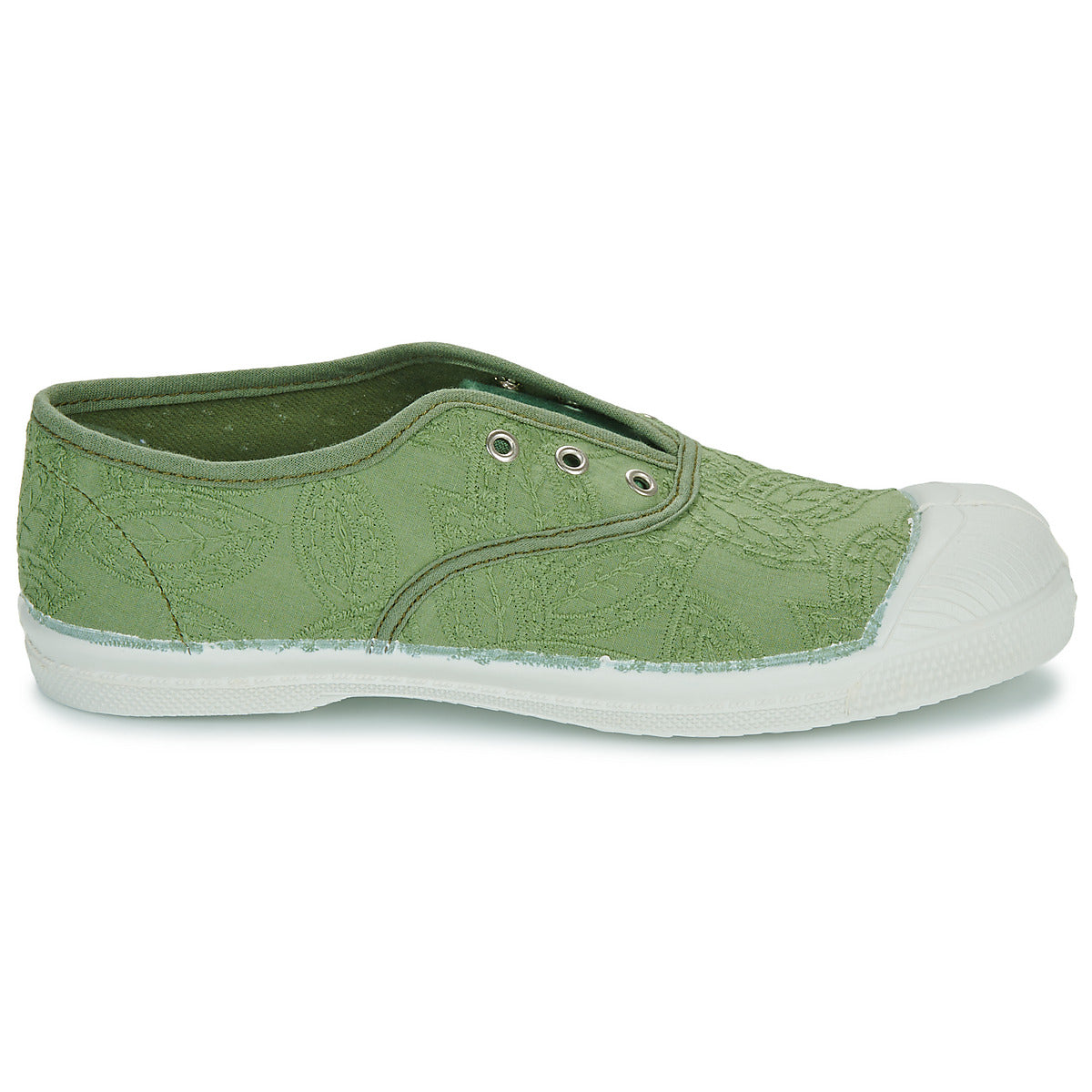 Scarpe bambini ragazza Bensimon  TENNIS ELLY BRODERIE ANGLAISE  Verde