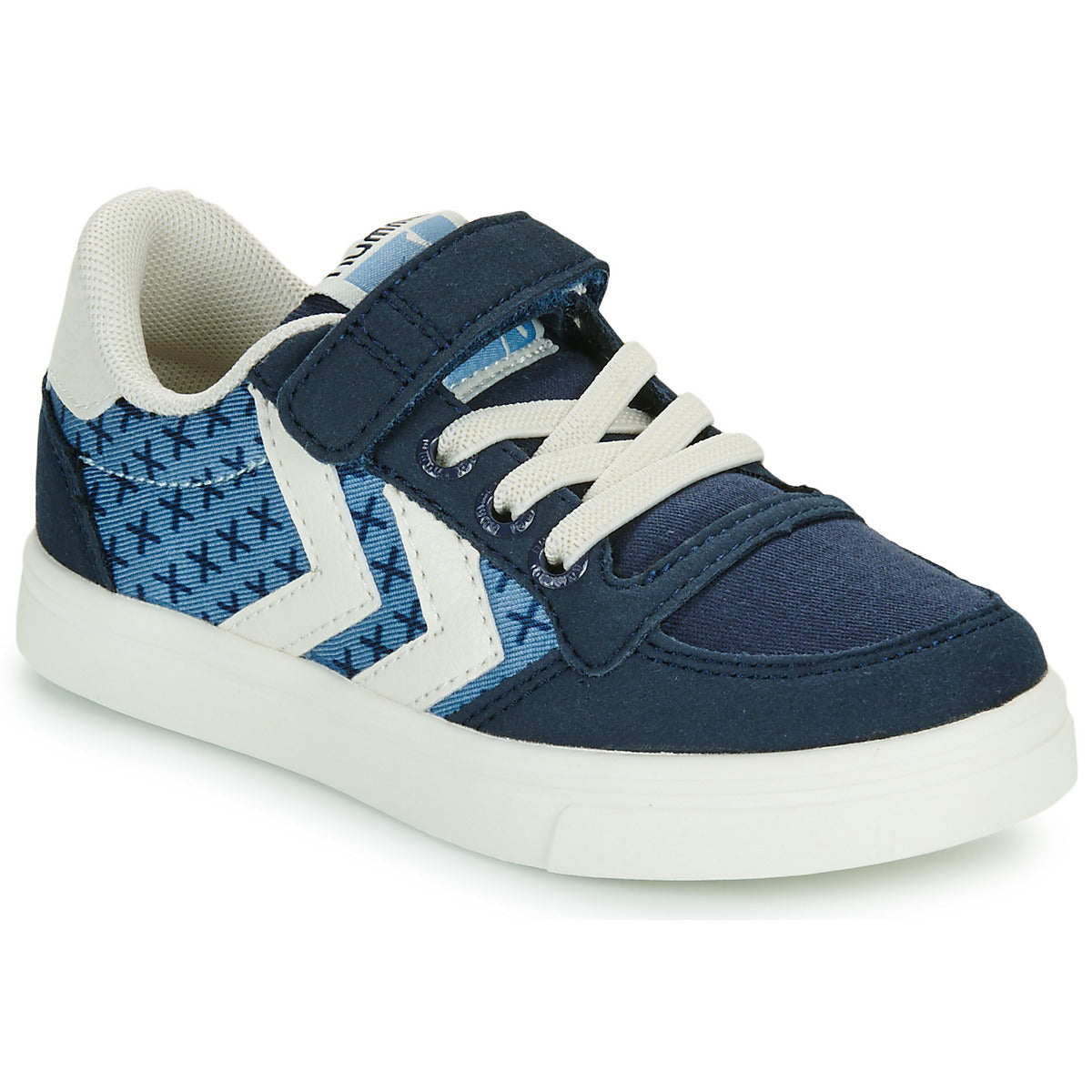 Scarpe bambini ragazzo hummel  SLIMMER STADIL LOW JR  Blu