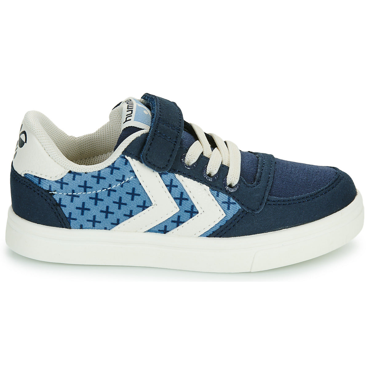 Scarpe bambini ragazza hummel  SLIMMER STADIL LOW JR  Blu