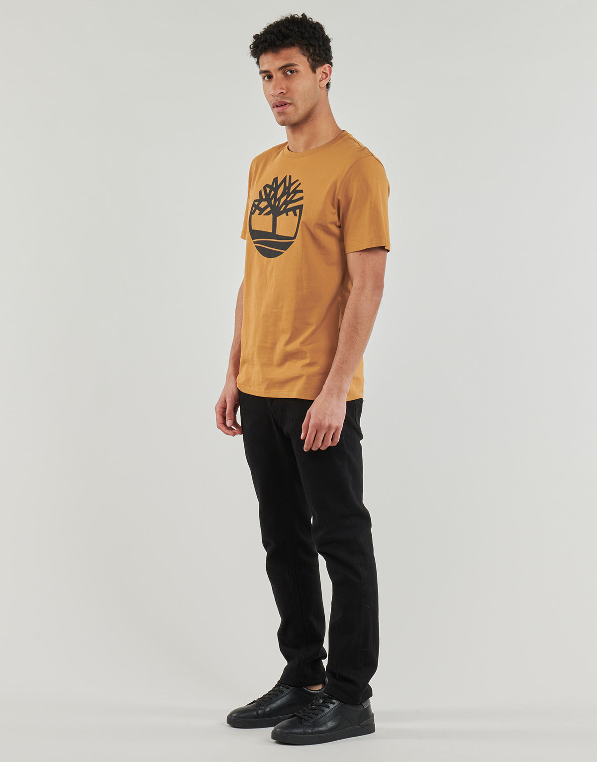 T-shirt Uomo Timberland  Tree Logo Short Sleeve Tee  Giallo